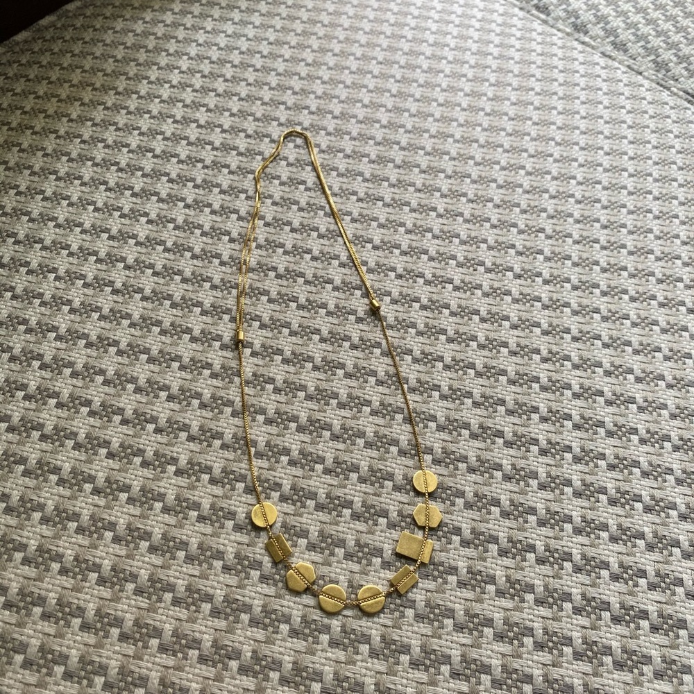 Madewell gold adjustable necklace